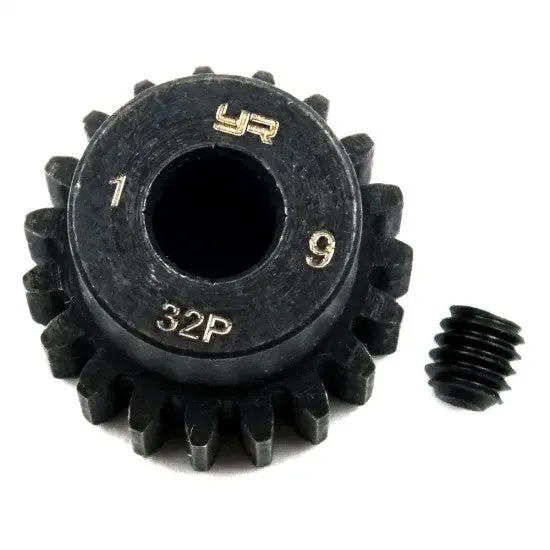 Yeah Racing Mg-32007 Hd Steel 5Mm Bore Motor Gear/Pinions 32 Pitch 19 Teeth 1