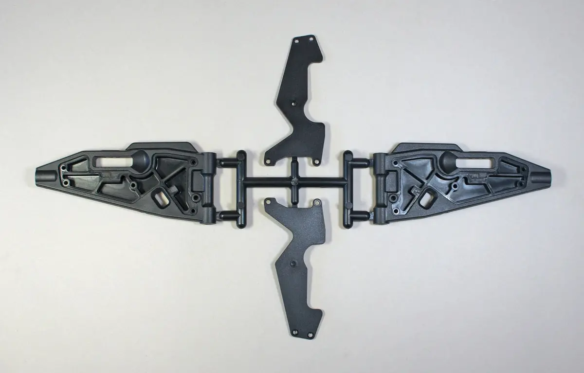 Mugen E2161 Front Lower Suspension Arm L/R: X8t, X8te 1