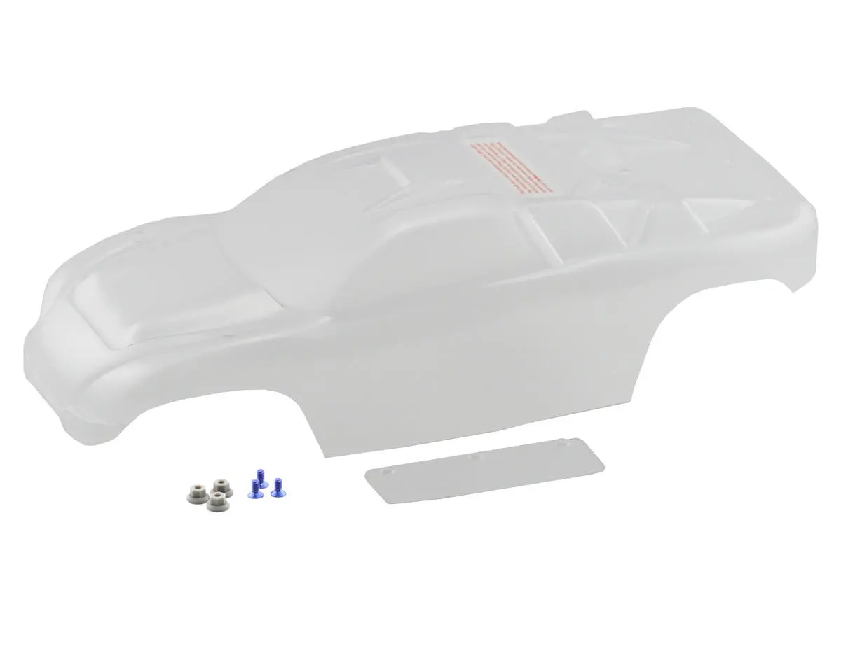 Traxxas 3714 Body, Rustler® (Clear, Requires Painting)/Window, Lights Decal Sheet/ Wing And Aluminum Hardware 1