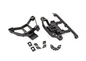 Traxxas 8915 Body Mounts, Front & Rear/ 3X12mm Bcs (1)/ 3X12mm Shoulder Screw (2)/ 3X8mm Cs (2)/ 3X15mm Flat-Head Machine Screw (9) 0 1