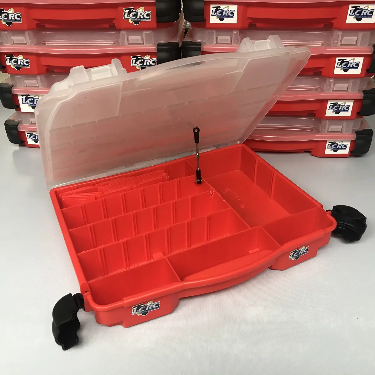Lcrc Plano Red Toolbox With Kick Stand- Rc Storage Solution 1