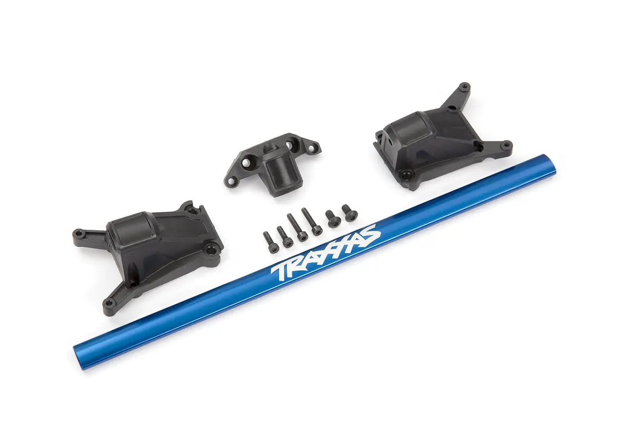 Traxxas 6730X Chassis Brace Kit, Blue (Fits Rustler® 4X4 Or Slash 4X4 Models Equipped With Low-Cg Chassis) 1