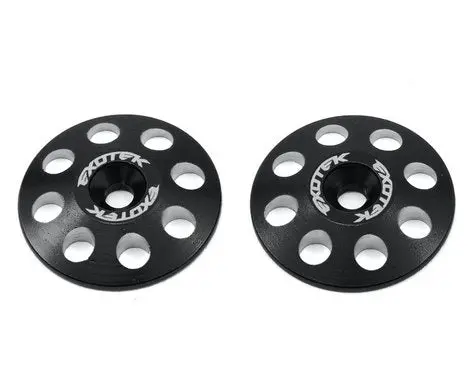 Exotek 1665Blk 22Mm 1/8 Xl Aluminum Wing Buttons (2) (Black) 1