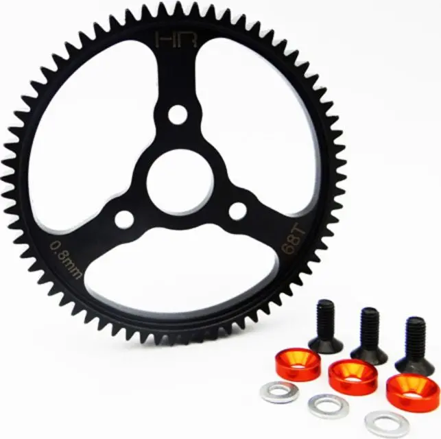 Hot Racing Servo268 Steel Spur Gear (68T 0.8 Mod)(Orange): Traxxas 1