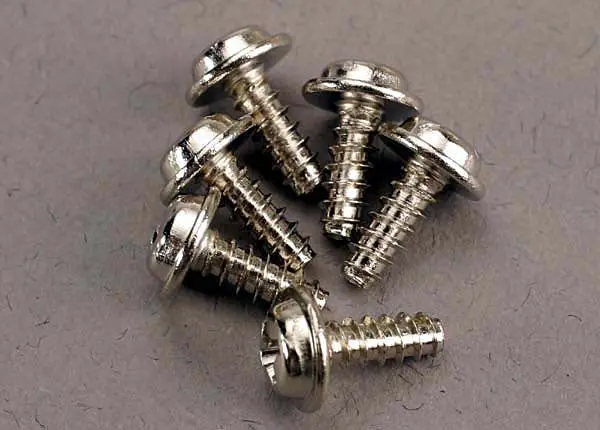 Traxxas 3290 - Screws, 3X8mm Washerhead Self-Tapping (6) 1