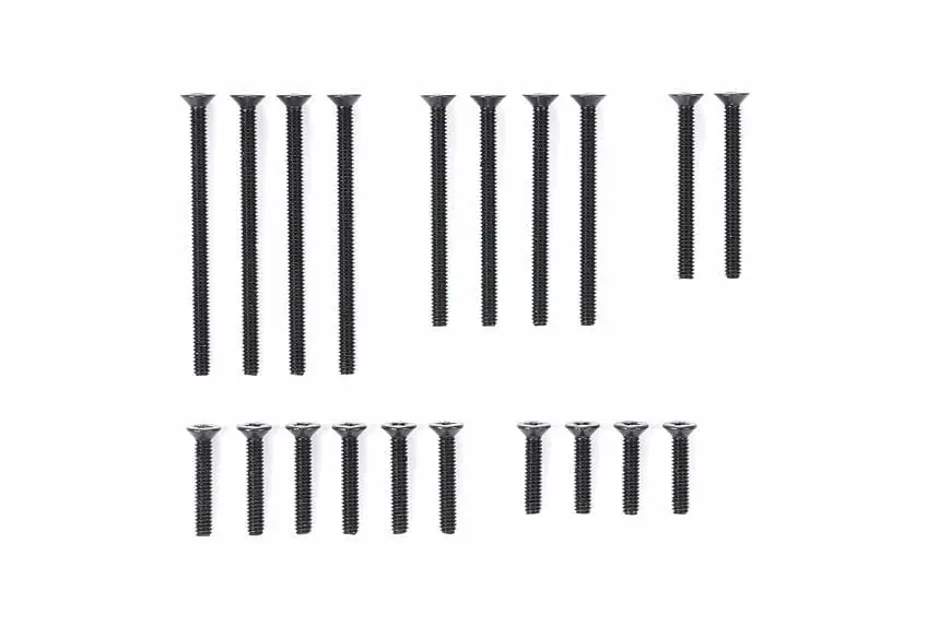 Tamiya 95415 Jr Countersunk Screw Set Black 1