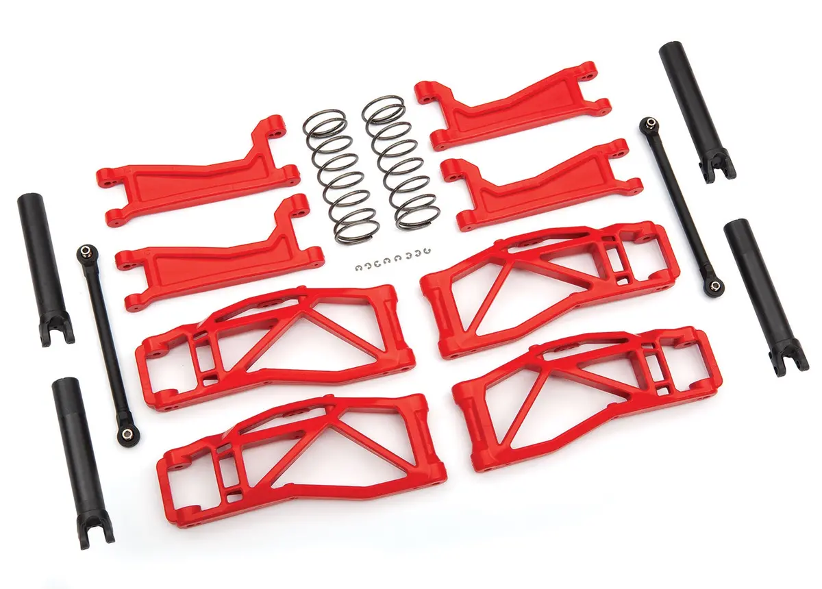 Traxxas 8995R Suspension Kit, Widemaxx, Red (Includes Front & Rear Suspension Arms, Front Toe Links, Rear Shock Springs) 1