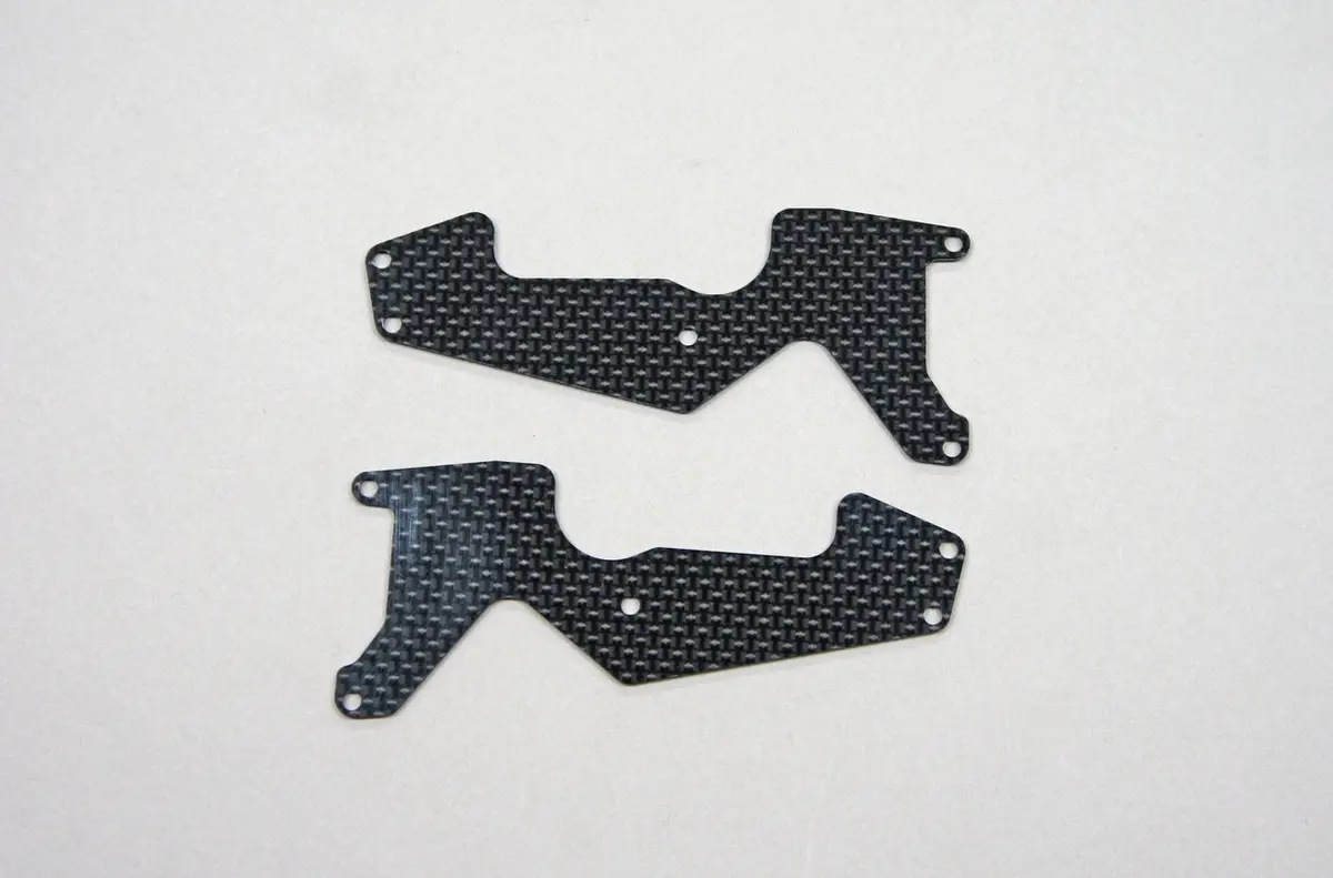 Mugen Seiki E2166a Mbx8t/Mbx8te Graphite Front Lower Suspension Arm Plate (2) 1