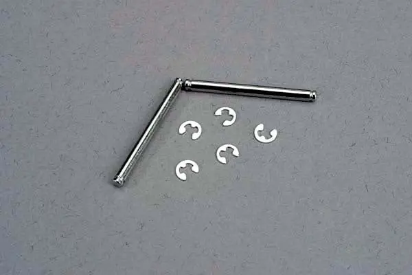 Traxxas 3740 Suspension Pins, 2.5X31.5Mm (King Pins) W/ E-Clips (2) (Strengthens Caster Blocks) 0.015 1