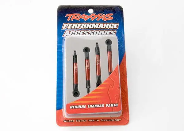 Traxxas 7018X - Push Rods, Aluminum (Red-Anodized) 1
