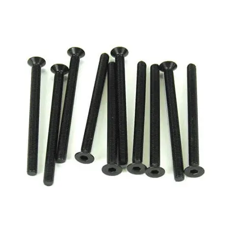 Tekno Tkr1333 M3x40mm Flat Head Screws (Black, 10Pcs) 1