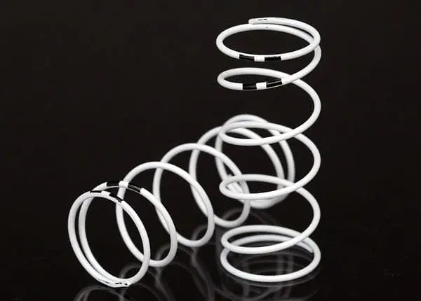 Traxxas 7444 - Spring, Shock, White (Gtr Long) (0.767 Rate Black) (1 Pair) 1