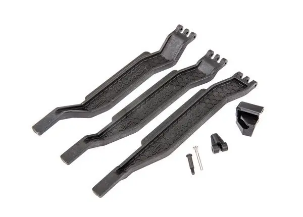 Traxxas 6726X - Battery Hold-Down (3)/ Battery Clip/ Hold-Down Post/ Screw Pin/ Pivot Post Screw (Fits #6723R Chassis With 162Mm Long Battery Compartment) 1