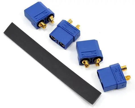 Protek Rc Ptk-5037 4.5Mm "Trucurrent" Xt90 Polarized Battery Connectors (4 Female) 1
