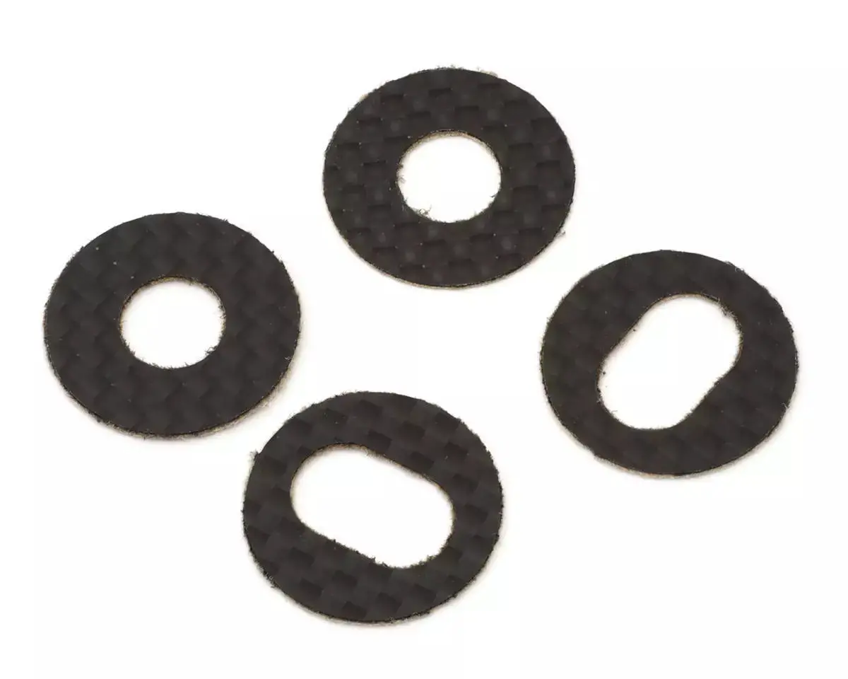 Jconcepts 8153 1/8Th Carbon Fiber Body Shell Washer - 4Pc 1