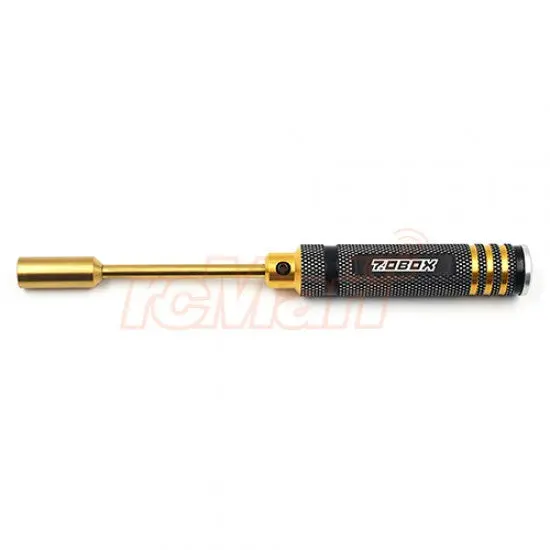 Yeah Racing Yt-0192 Aluminum 7Mm Lock Nut Driver Black Gold 1