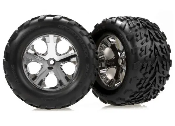 Traxxas 3668 Tires & Wheels, Assembled, Glued (2.8') (2Wd Electric Rear) 1