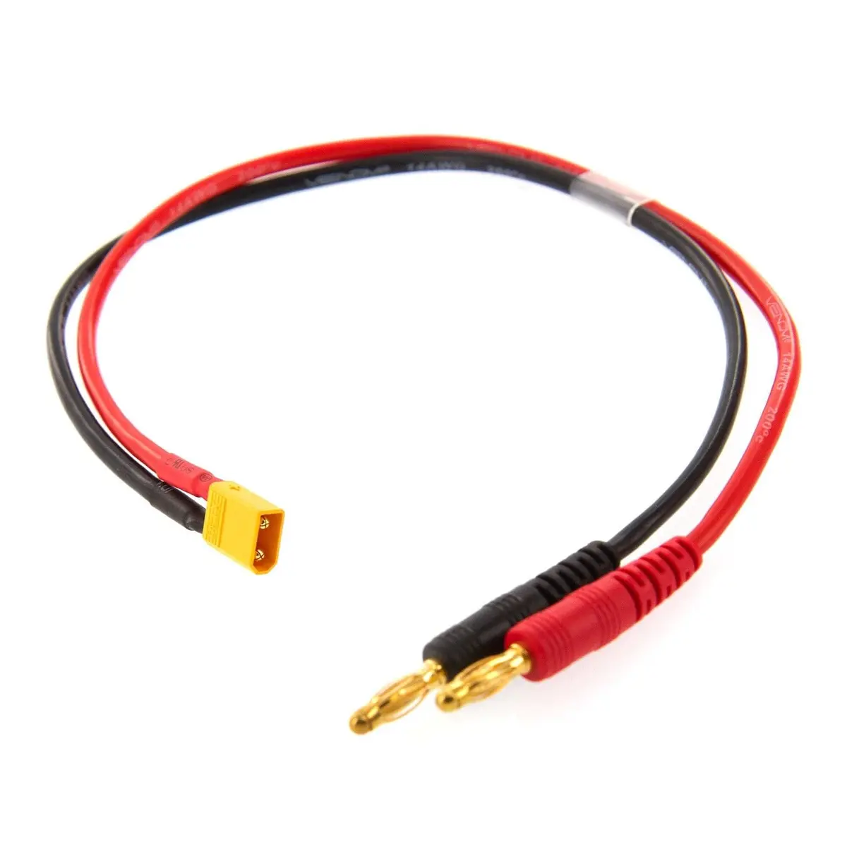 17040 Venom Xt30 Male Battery To Battery Charger Adapter Plug - 14Awg 1