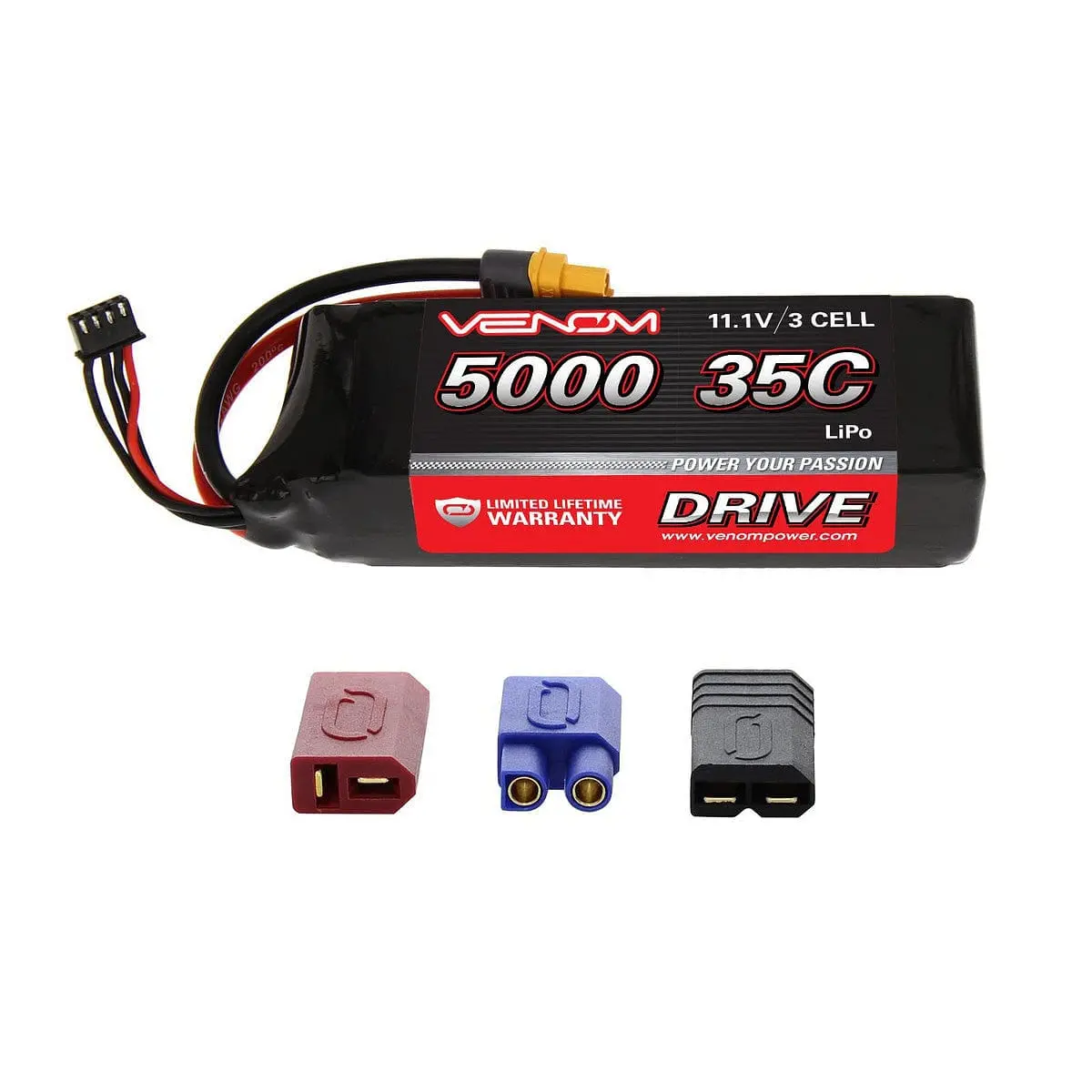 Venom 15026 Lipo 3S 11.1V 5000Mah 35C Univ Plug System 1