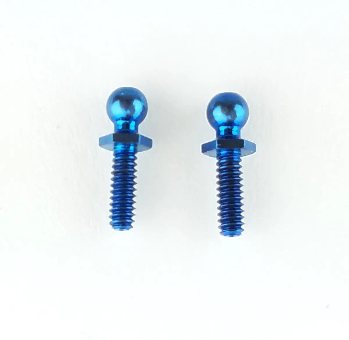 Custom Works 8522 Blue Titanium Long Hex Ball Stud (2) 1