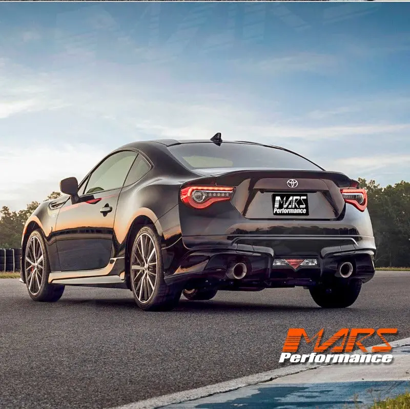 Rear Bumper Bar Lip Bodykit With Twin Single Exhaust Outlet For Toyota Zn6 86 Gt & Gts & Trd 2016-2021 1