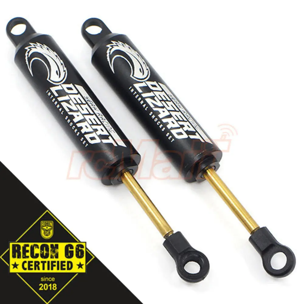 Yeah Racing Ddl-090Bk 90Mm Desert Lizard Two Stage Internal Spring Shock (2) (Black) 1