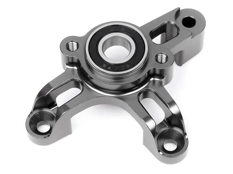 Hpi 86715 Heavy Duty Aluminum Pinion/Clutch Mount (Gunmetal) 1