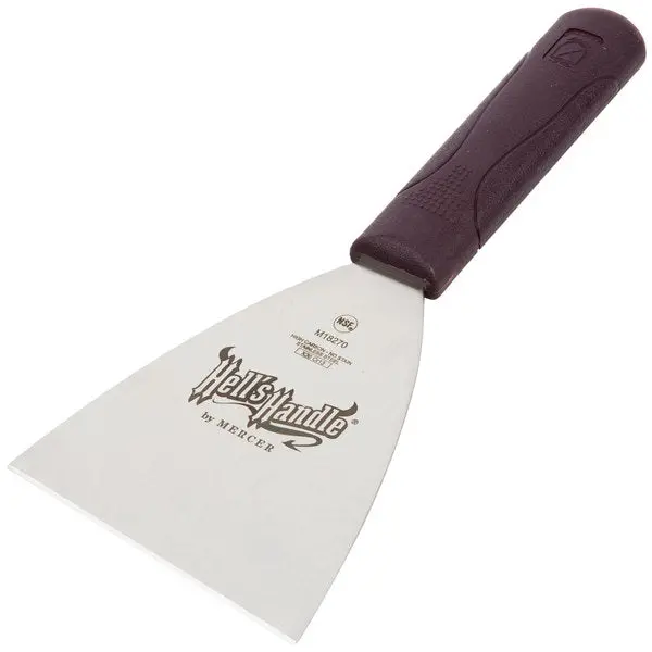 Hell's Handle®  Grill Scraper With Burgundy Handle 1