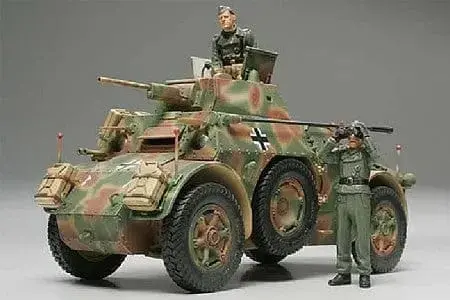 89697 German Ab43 Armored Car - W/Tamiya Figures 1