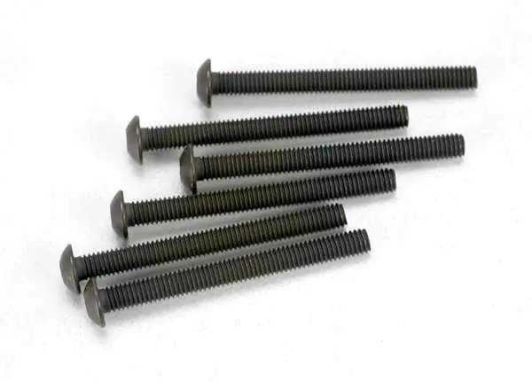 Traxxas 2582 - Screws, 3X30mm Button-Head Machine (Hex Drive) (6) 1