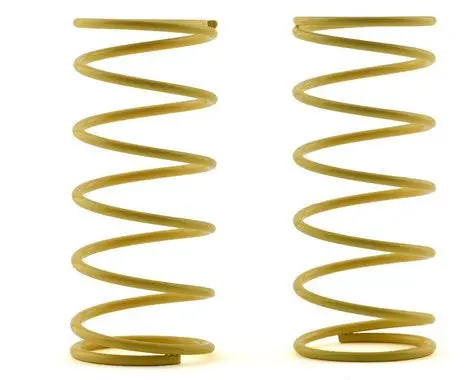 Custom Works 1825 Yellow Big Bore Shock Spring 5 Lbs  - Mustard - Works With Big Bore Shocks 1855 1