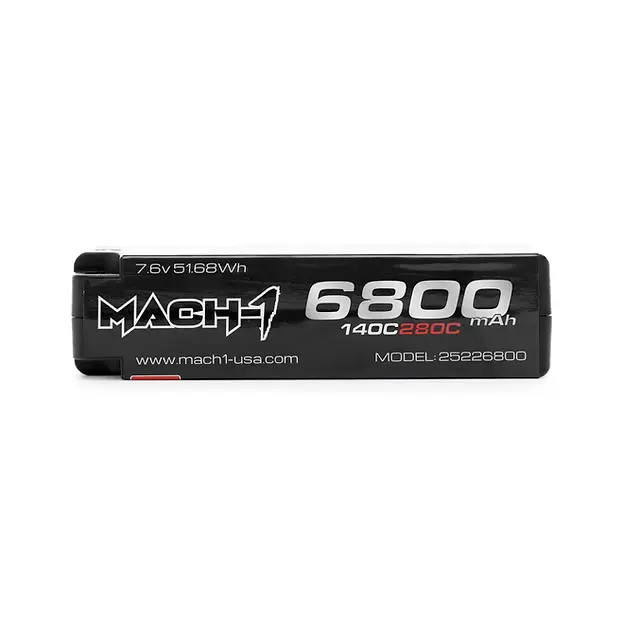 The Mach-1 Racing 2S 140C Hv 6800Mah Shorty Lipo Battery 1