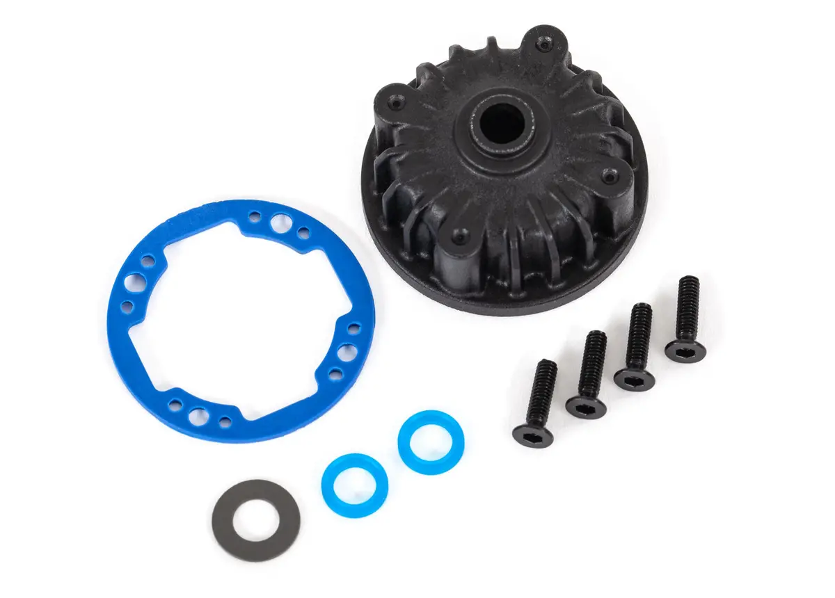 Traxxas 9081 Center Diff Differential Housing With Gaskets And Washers 1