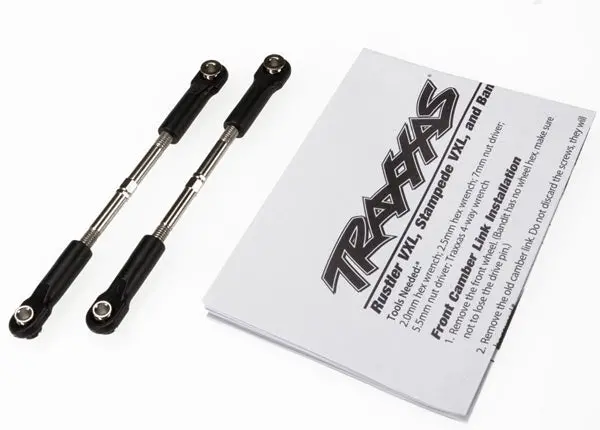 Traxxas 3645 Turnbuckles, Toe Link, 61Mm (96Mm Center To Center) (2) (Assembled With Rod Ends And Hollow Balls) (Fits StampedeãÂ®) 0.06 1
