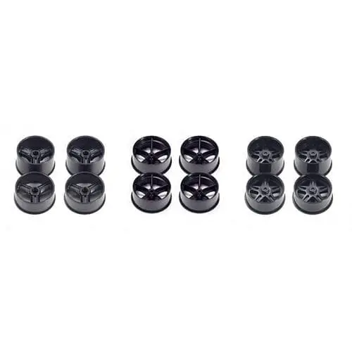 Tamiya 95244 Jr Mini 4Wd Carbon Wheel Set - Large Diameter 1