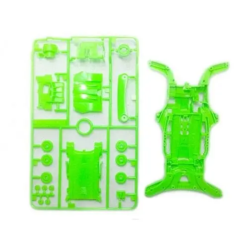 Tamiya 95255 Jr Ar Chassis Set - Fluorescent Color Green 1