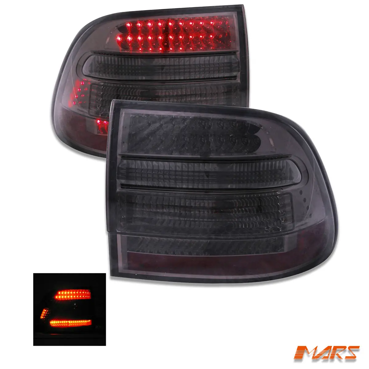 Full Smoked Led Tail Lights For Porsche Cayenne 955 9Pa 2003-2006 1