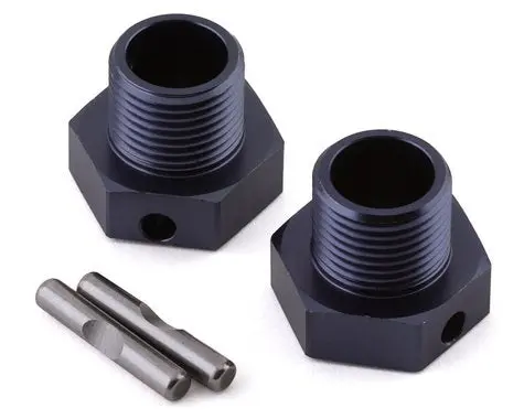 Tekno Tkr9671 Et48 2.0 Aluminum 17Mm Hex Wheel Hub Set (Gun Metal) (2) (+2Mm Offset) 1