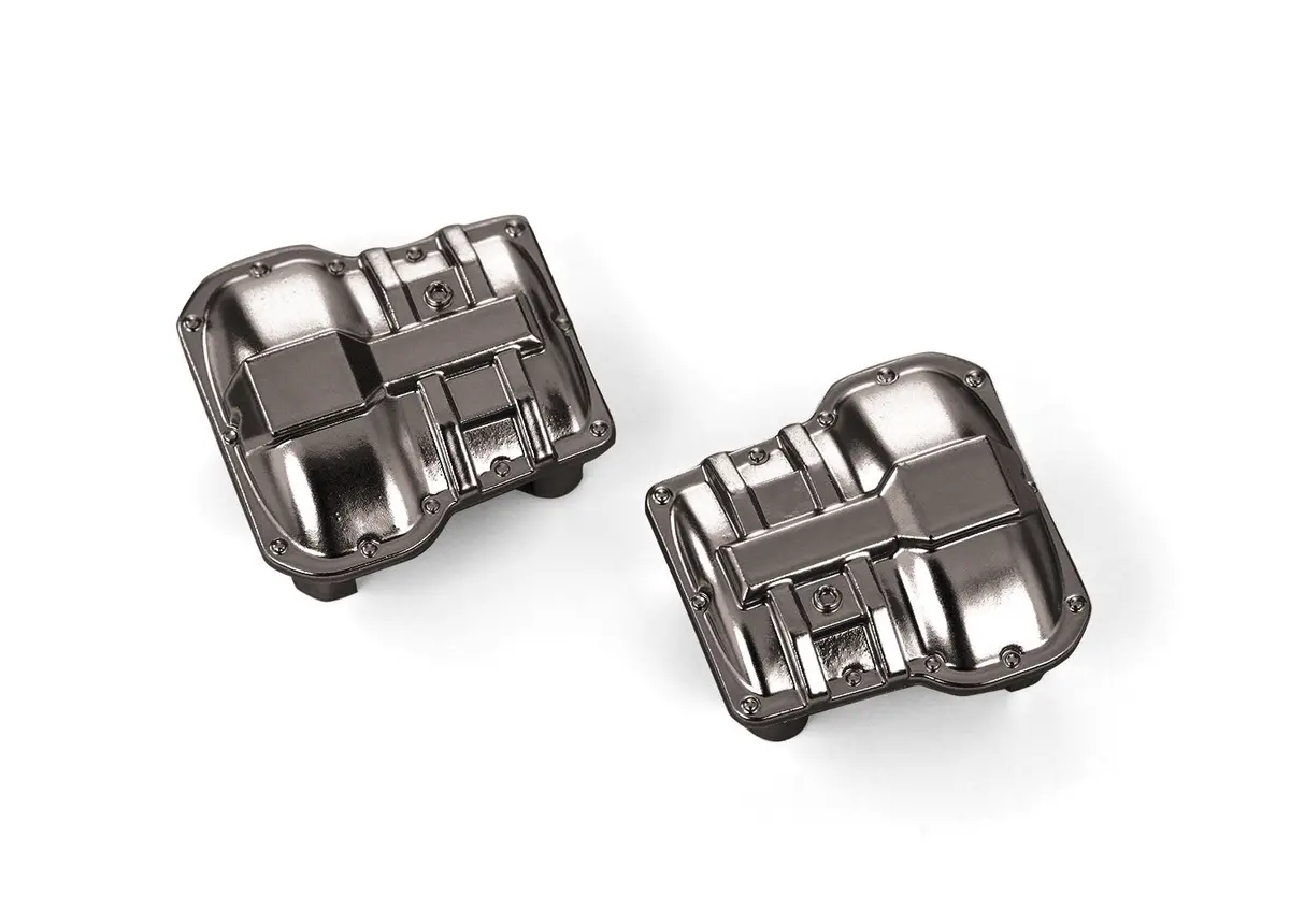 Traxxas Trx4m 9738-Blkcr Axle Cover, Front Or Rear (Black Chrome) (2) 1