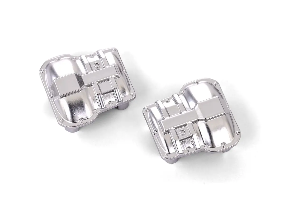 Traxxas Trx4m 9738-Satin Axle Cover, Front Or Rear (Satin Chrome) (2) 1