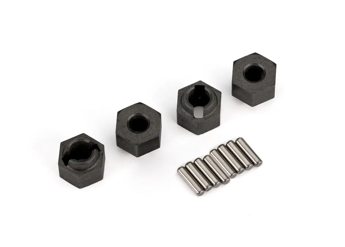 Traxxas Trx4m 9750 Wheel Hubs, 7Mm Hex (4)/ Axle Pins (8) 1