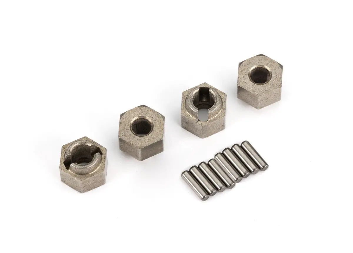 Traxxas Trx4m 9750A Wheel Hubs, 7Mm Hex (Steel) (4)/ Axle Pins (8) 1