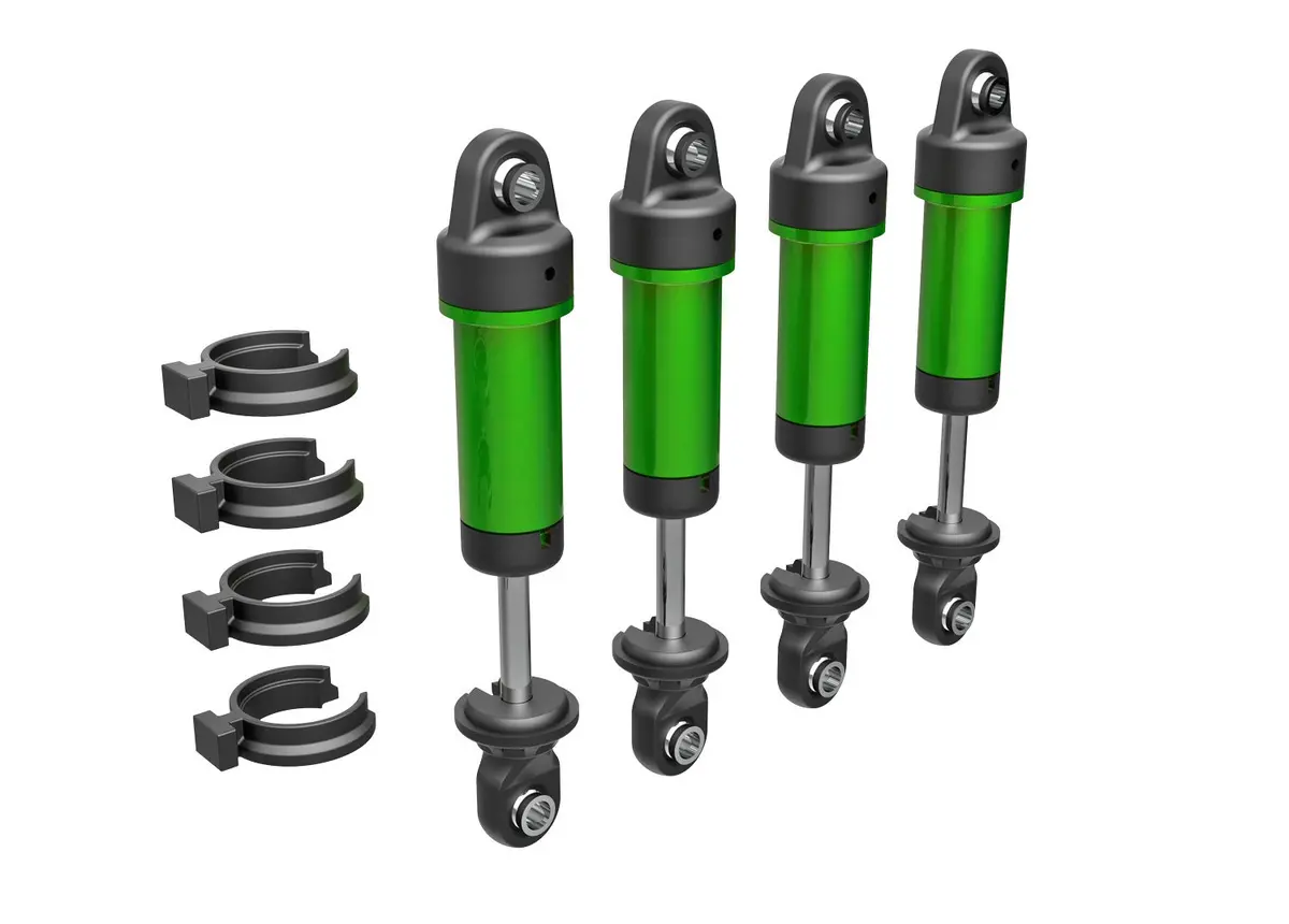 Traxxas 9764-Grn Trx4m Shocks, Gtm, 6061-T6 Aluminum (Green-Anodized) (Fully Assembled W/O Springs) (4) 1