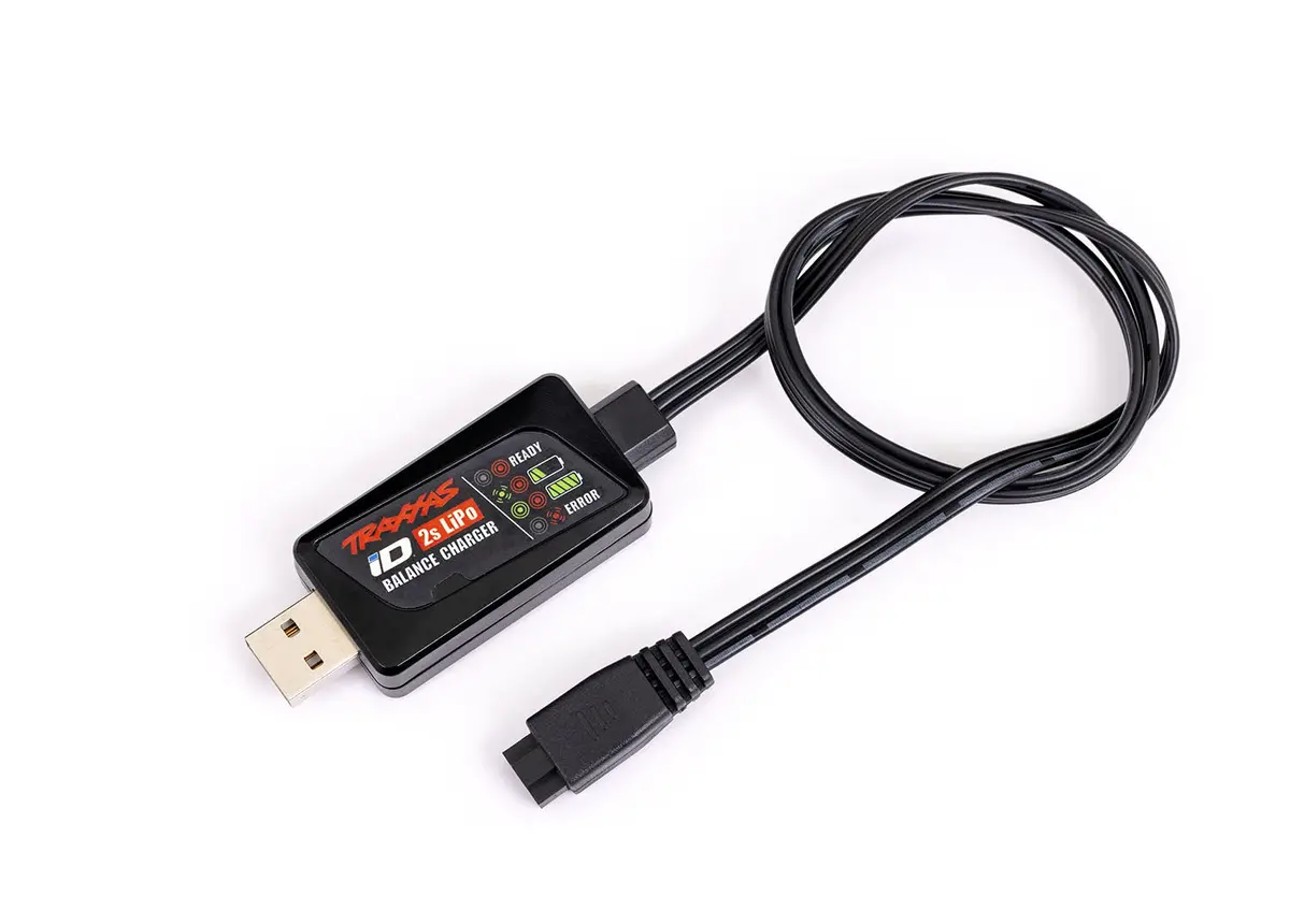 Traxxas 9767 Charger, Id® Balance, Usb (2-Cell 7.4 Volt Lipo With Id® Connector Only) 1