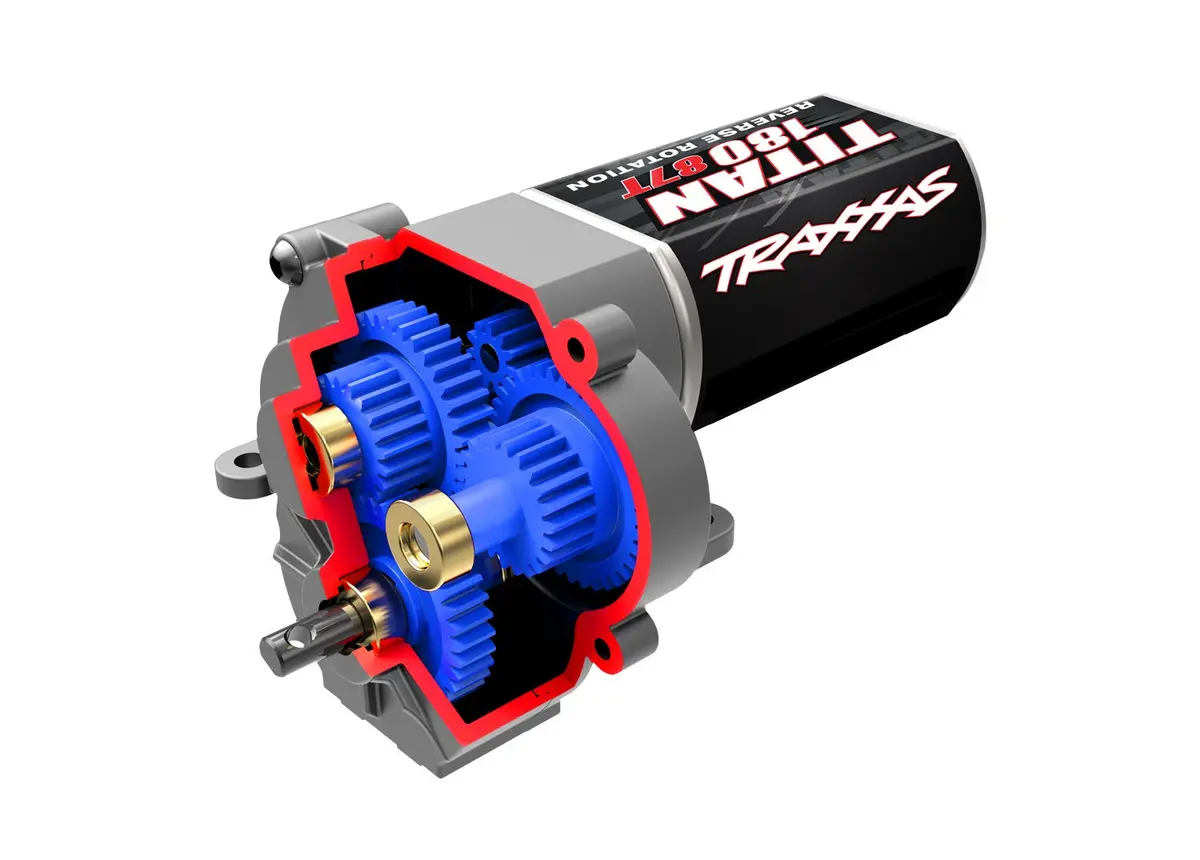 Traxxas Trx4m 9791X Transmission, Complete (Speed Gearing) (9.7:1 Reduction Ratio) (Includes Titan® 87T Motor) 1