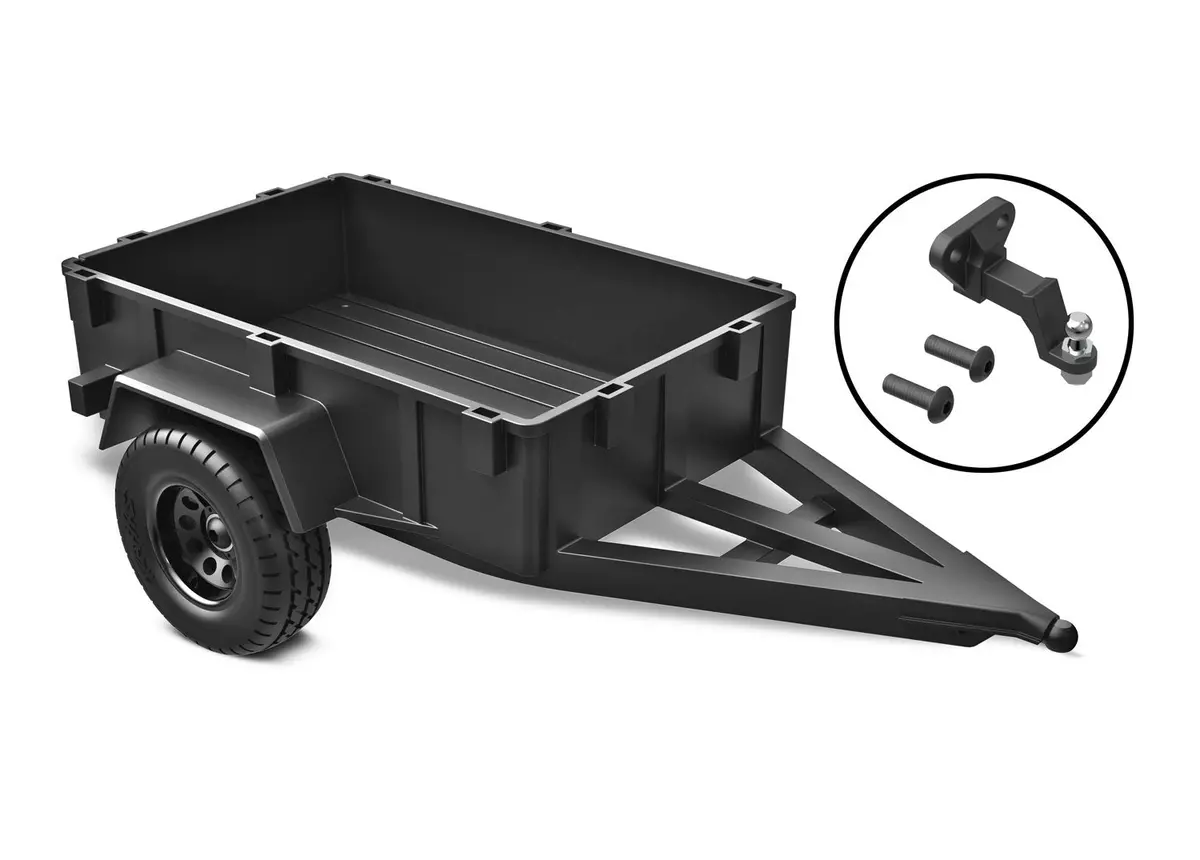 Traxxas Trx4m 9795 Utility Trailer/ Trailer Hitch (Assembled)/ 3Mm Spring Pre-Load Spacers (2)/ 2.5X8mm Bcs (2) 1