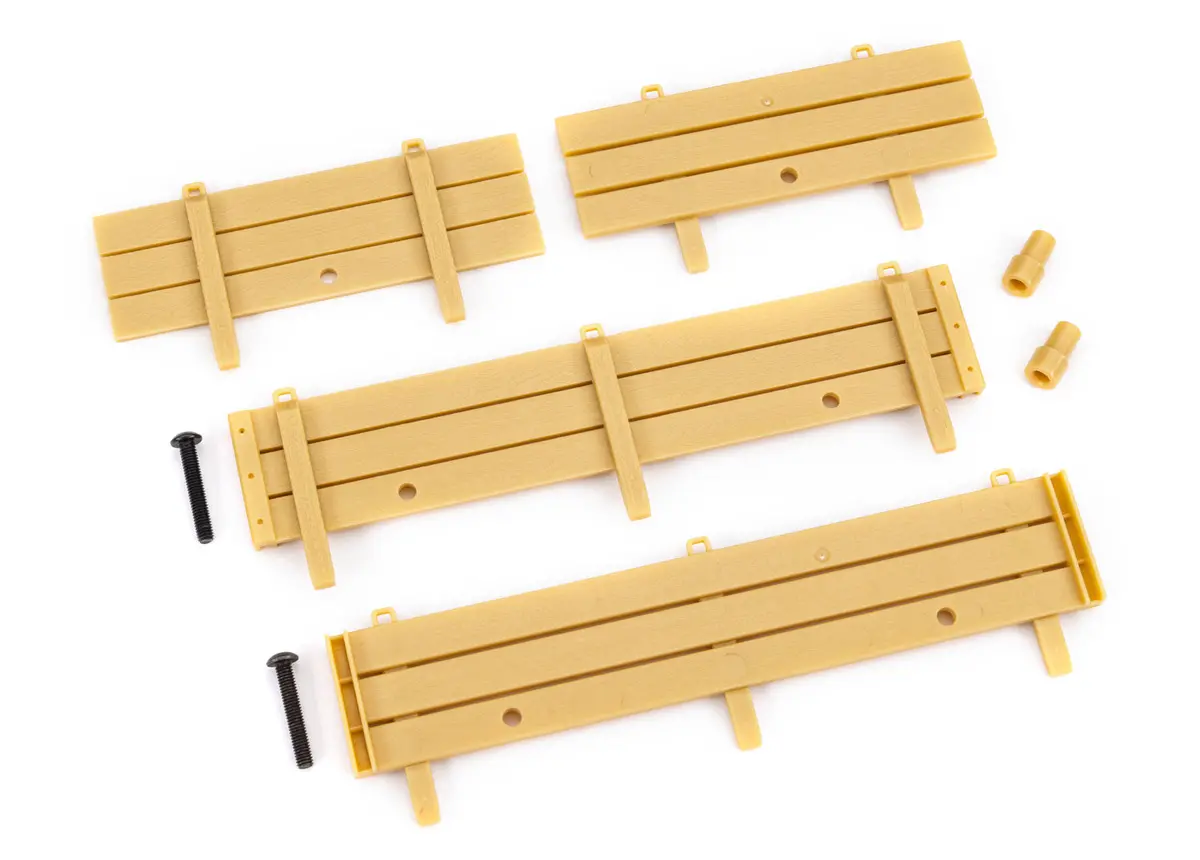 Traxxas Trx4m 9798 Stake Sides, Utility Trailer (Complete Set)/ Spare Tire Mount (2)/ 3X18mm Bcs (2) 1