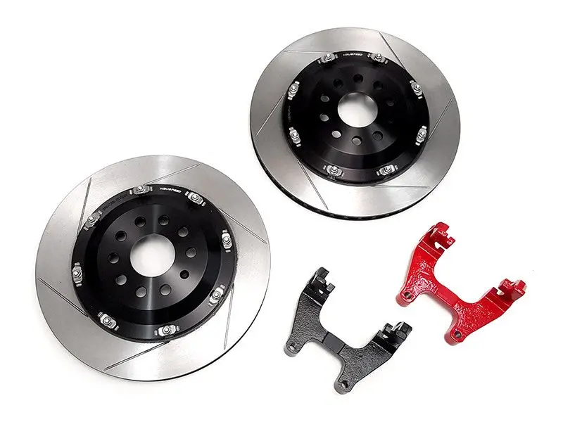 2-Piece Floating Brake Rotors | Rear Upgrade 350Mm Slotted • Mqb Golf R Mk7, Tt Rs 8S/S3/Rs 3 8V 1