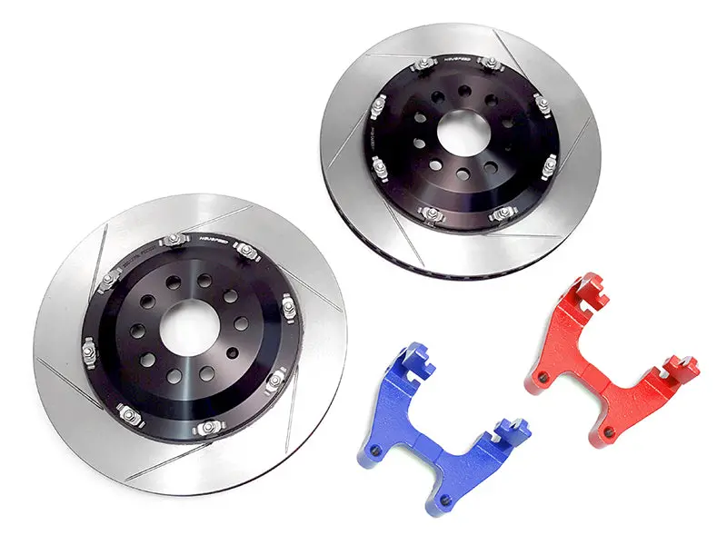 2-Piece Floating Brake Rotors | Rear Upgrade 350Mm Slotted • Mqbe Golf Gti/R Mk8, S3/Rs 3 8Y 1