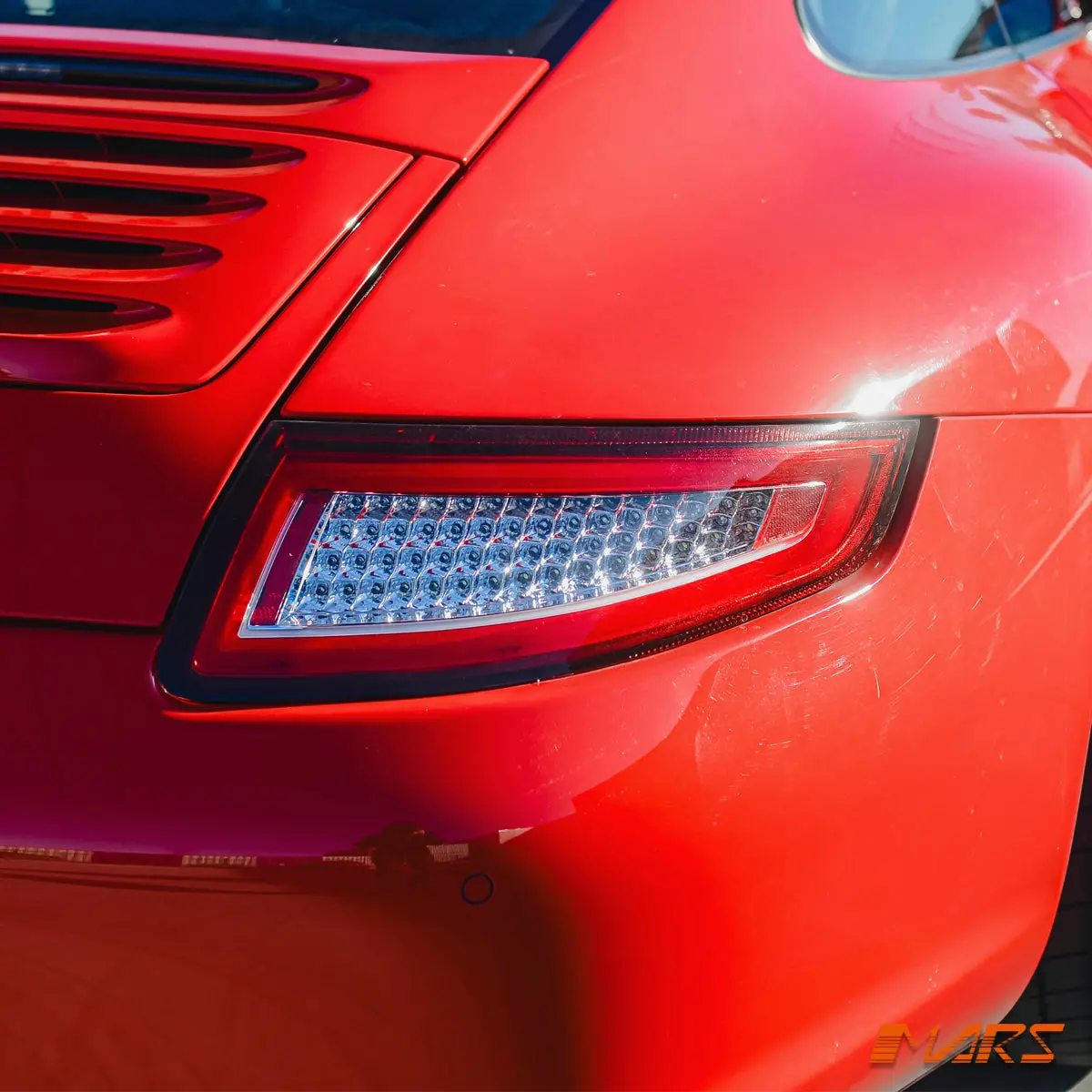 Clear Red 3D Stripe Bar Full Led Tail Lights For Porsche 911 & Carrera 997 2005-2008 1